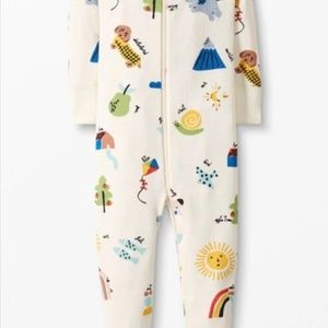 Hanna Andersson Pajama Set - Organic Hat and Zipper Sleeper - 0-3 Months